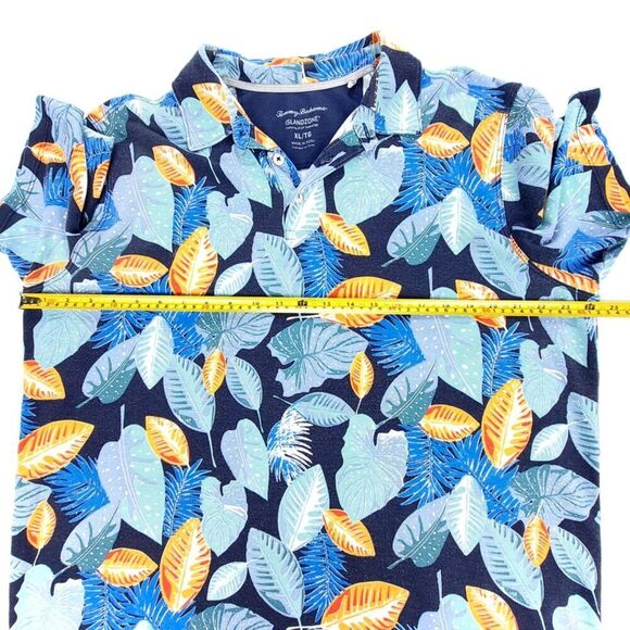 TOMMY BAHAMA Pima Cotton Short Sleeve Golf Resort Polo Men XL Tropical Print - Picture 3 of 7